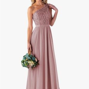 16 plus Dusty Rose evening gown.